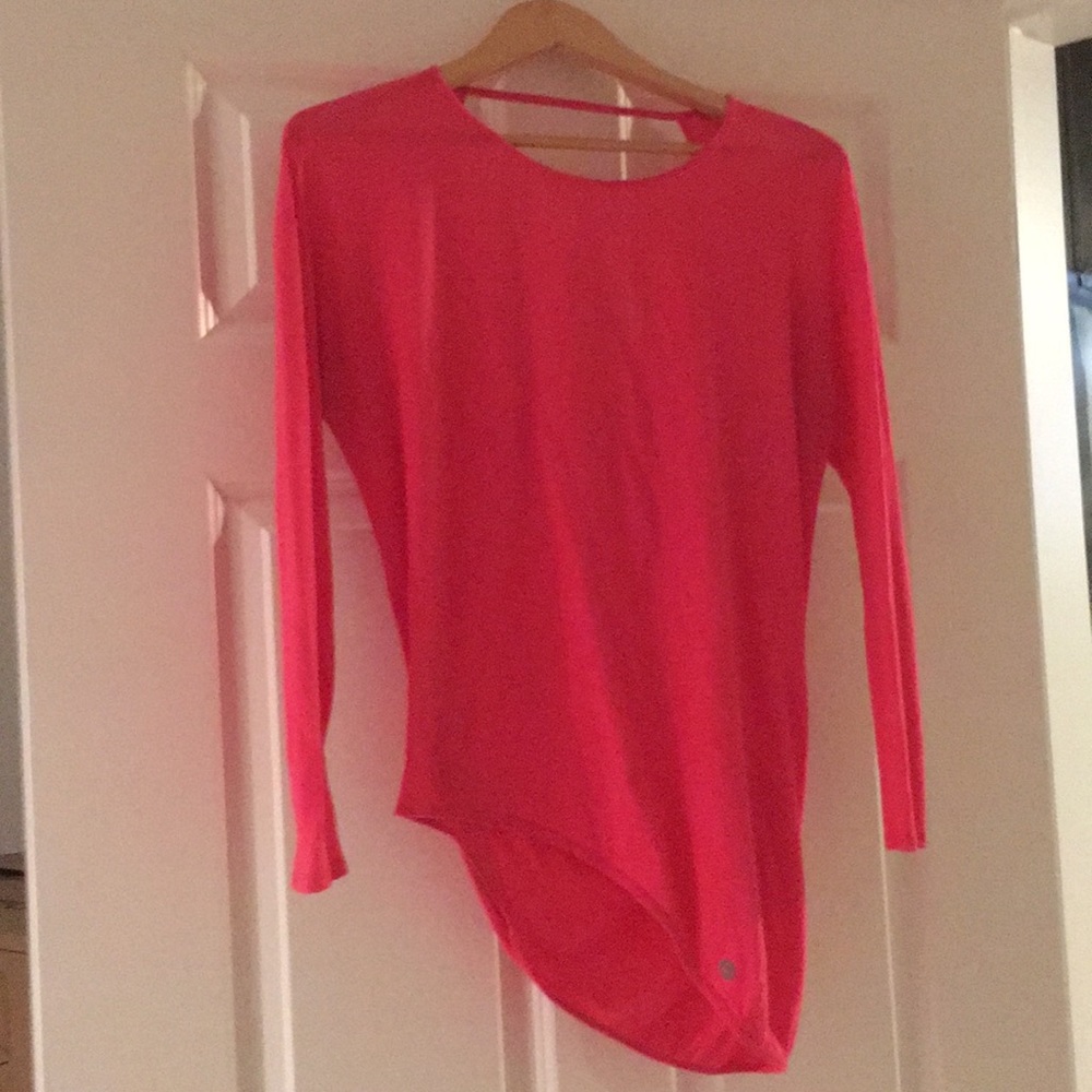 Tatika brand top. Open back. Canadian designer. Activewear. Drape back.